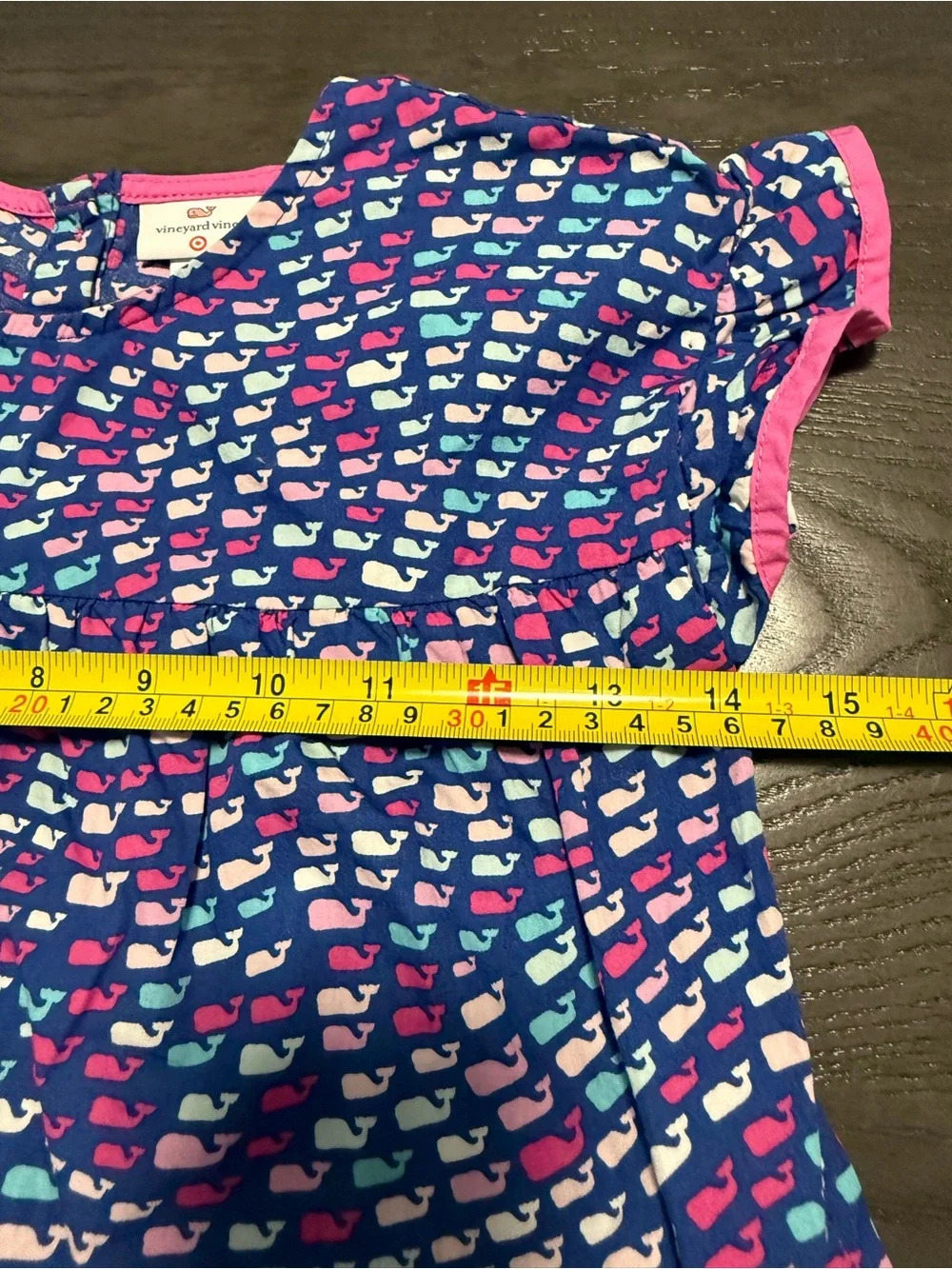 Vineyard Vines Target Girls Short Sleeve Whales Dress - size 5T